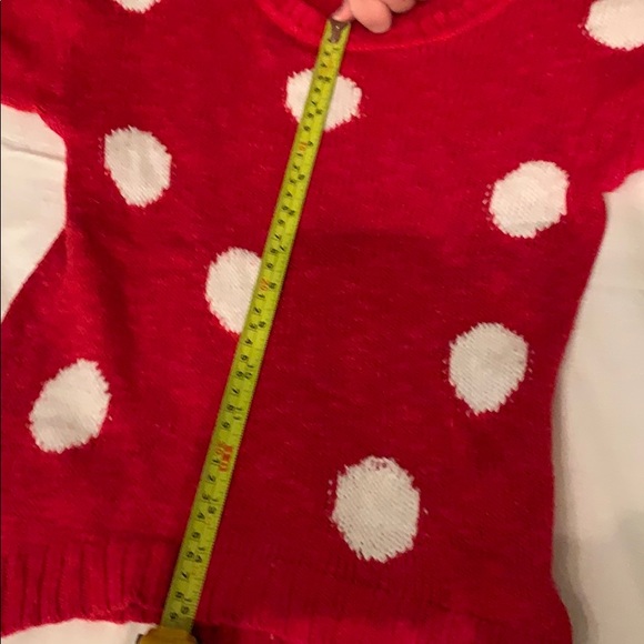 Red and white knitted sweater ( not hand-made) - Picture 6 of 8